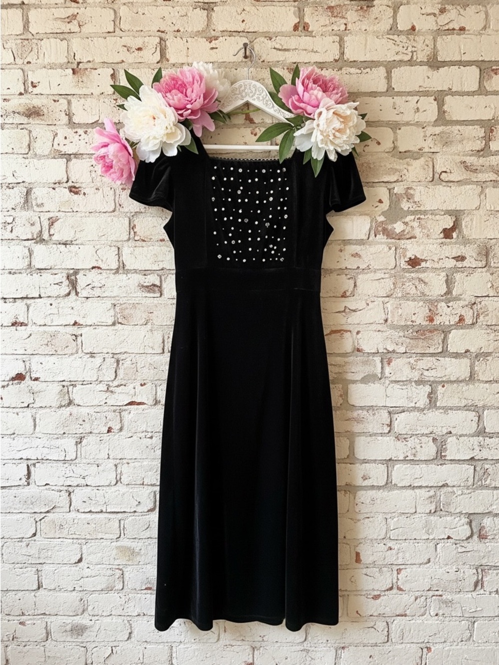 Disorderly Kids Velvet pearl dress